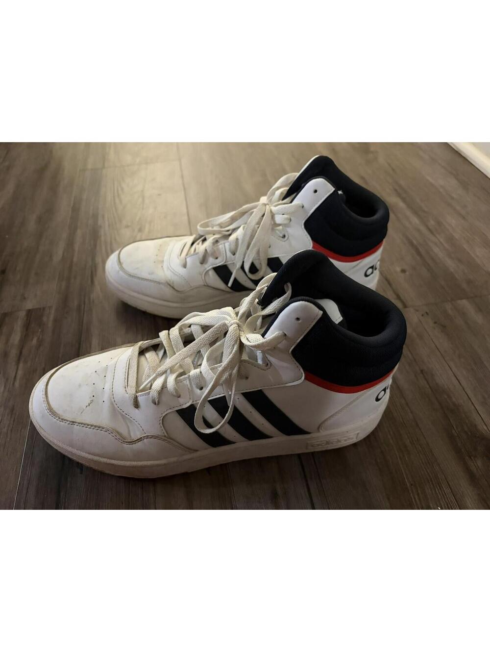 Adidas Hoops 3.0 MID K GZ9647 12 White Victory Blue Scarlet